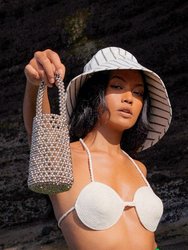 Silva Metallic Beads Bucket Bag