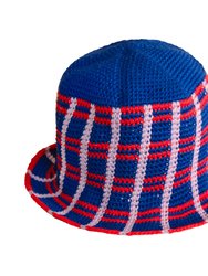 Sorority Plaid Crochet Hat
