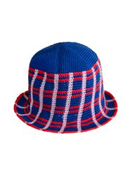 Sorority Plaid Crochet Hat