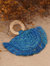 WARRIOR Raffia Straw Bag In Blue - Blue