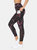 Mesh & Marble High Waist 7/8 Legging With Pockets - Dark Pink Marble