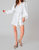 Adeline Starlet Wrap Dress - White/Silver