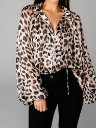 Bridgerton Long Sleeve Blouse In Oreo - Oreo