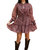 Celia Long Sleeve Mini Dress In Amour - Amour