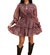 Celia Long Sleeve Mini Dress In Amour - Amour