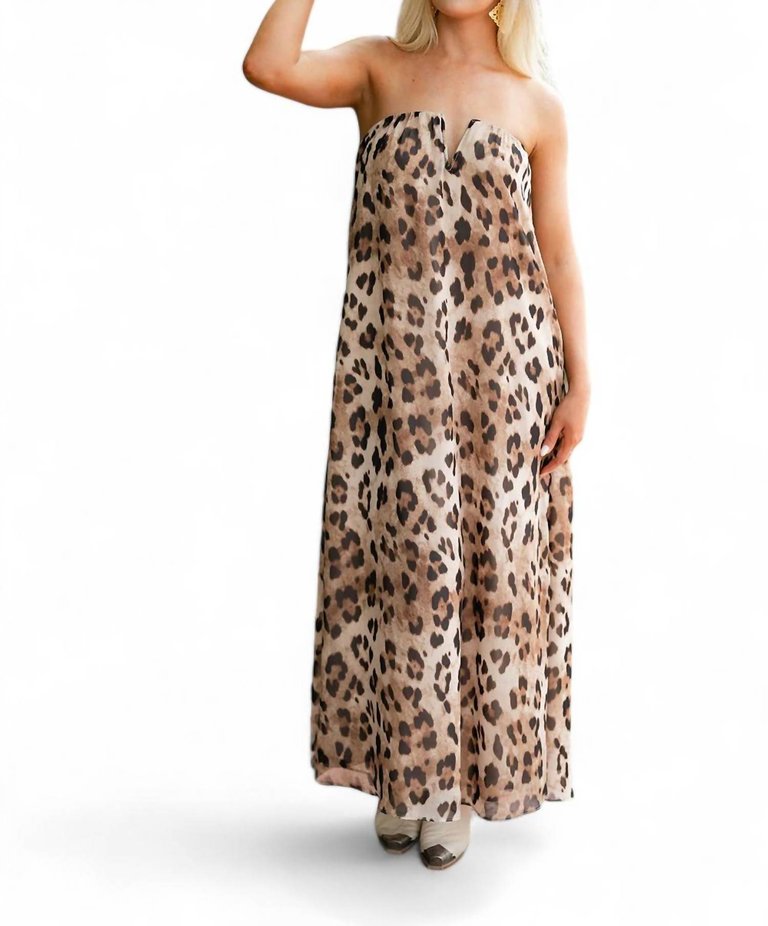 Luca Strapless Maxi Dress In Prowl - Prowl