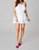 Powder Puff White Tulle Dress - White