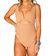 Skipper Cut Out Front One-Piece In Tan - Tan