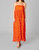 Tiana Lace Midi Dress - Orange