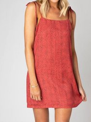 Tobin Tie Shoulder Mini Dress In Python - Python