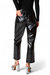 Travolta High-Rise Metallic Pants In Onyx