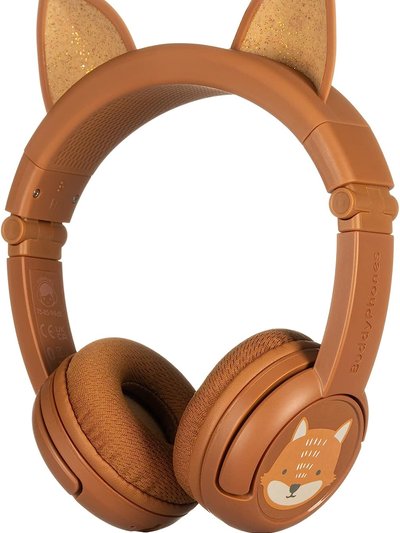 BuddyPhones Play Ears Plus Headphone Fox Ears - Brown product