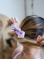 Bow Scrunchie - Lavender
