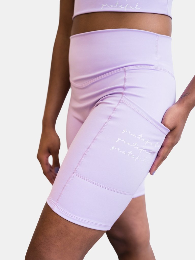 Serena Eco Biker Short - Lavender - Lavender