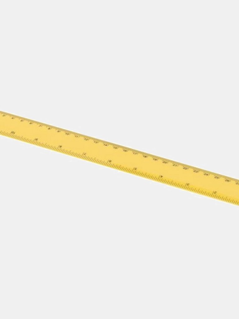 Bullet Ruly Ruler 30cm (Yellow) (30cm) - Yellow