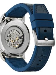 Mens Blue Marine Star Automatic Watch