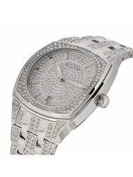 Mens Phantom 96B296 Silver Crystal White Dial Watch