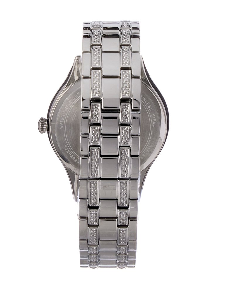 Womens 96X145 Crystal White Dial Watch