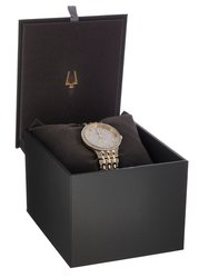 Womens Phantom 98L263 Crystal Gold Silver Dial Watch