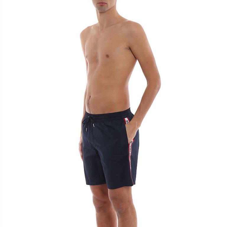 Men's Guildes Side Logo Swim Shorts In Navy