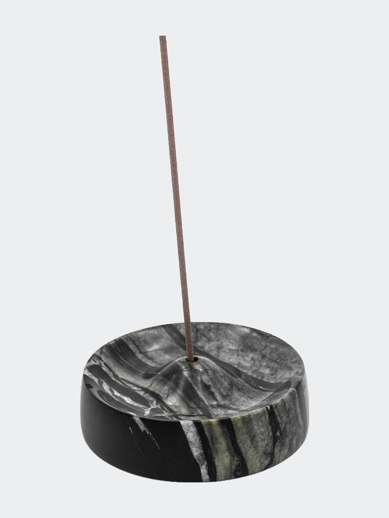 Incense Holder - Black Marble - Black Marble