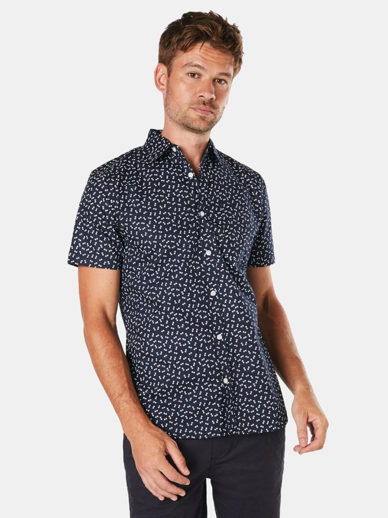 Burton Mens Box Geometric Short-Sleeved Shirt (Black) - Black