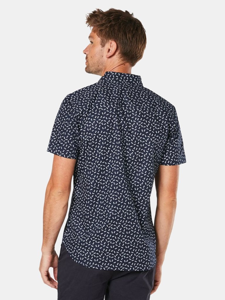 Burton Mens Box Geometric Short-Sleeved Shirt (Black)