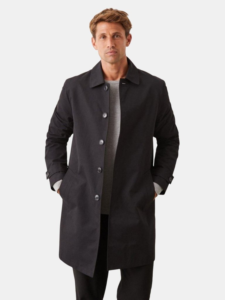 Burton Mens Classic Trench Coat (Black) - Black