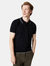 Burton Mens Knitted Pointelle Polo Shirt (Black) - Black