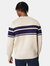 Burton Mens Placement Stripe Jacquard Crew Neck Sweatshirt (Stone)