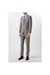Mens Checked Slim Suit Jacket - Neutral - Neutral