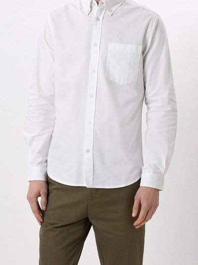 Burton Mens Chest Pocket Long-Sleeved Formal Shirt - White product