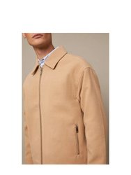 Mens Collared Jacket - Camel