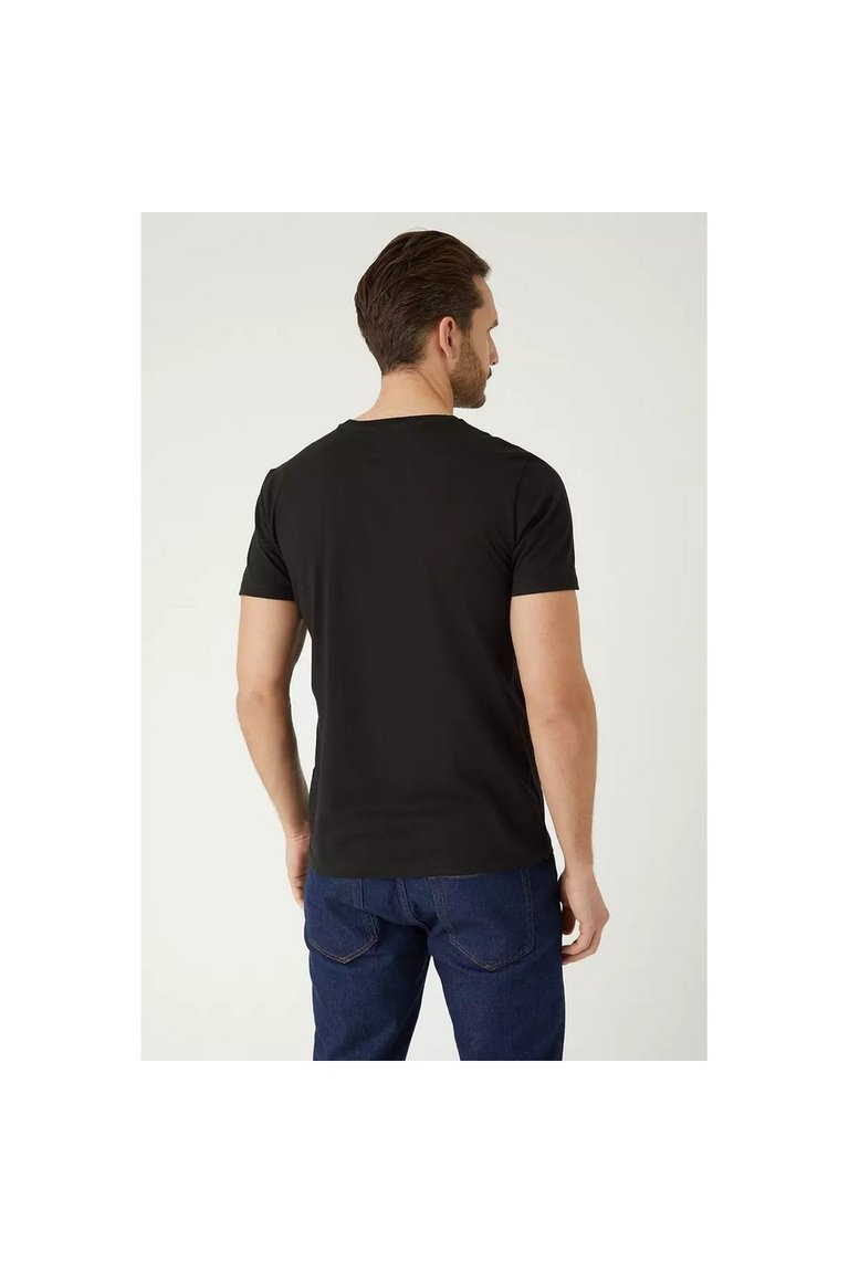 Mens Crew Neck T-Shirt Pack Of 3 - Black