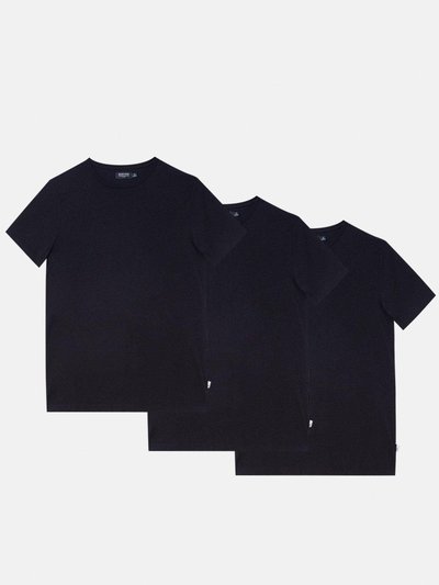 Burton Mens Crew Neck T-Shirt Pack Of 3 - Navy product