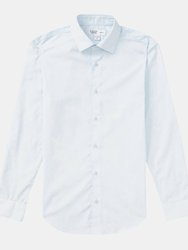 Mens Easy-Iron Skinny Long-Sleeved Shirt - Blue