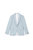 Mens End On End Single-Breasted Skinny Suit Jacket - Pale Blue