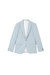 Mens End On End Single-Breasted Skinny Suit Jacket - Pale Blue