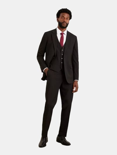 Burton Mens Essential Plain Tailored Suit Trousers - Black product