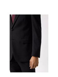 Mens Essential Plus And Tall Tailored Suit Jacket - Charcoal