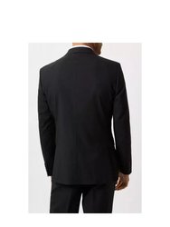 Mens Essential Plus And Tall Tailored Suit Jacket - Charcoal