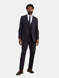 Mens Essential Plus Tailored Suit Trousers - Navy - Navy