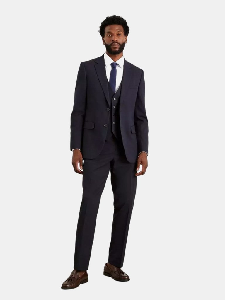 Mens Essential Plus Tailored Suit Trousers - Navy - Navy