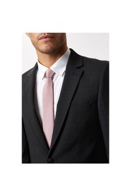 Mens Essential Single-Breasted Skinny Suit Jacket - Charcoal