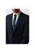 Mens Essential Single-Breasted Slim Suit Jacket - Navy