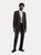 Mens Essential Single-Breasted Tailored Suit Jacket - Charcoal - Charcoal