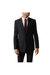 Mens Essential Single-Breasted Tailored Suit Jacket - Charcoal - Charcoal