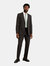 Mens Essential Single-Breasted Tailored Suit Jacket - Charcoal - Charcoal
