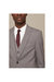 Mens Essential Single-Breasted Tailored Suit Jacket - Light Grey