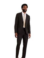 Mens Essential Skinny Suit Jacket - Black - Black